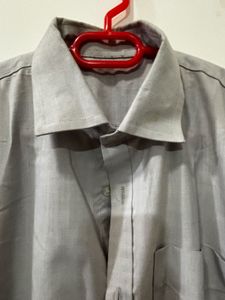 Classic Grey Long-Sleeve Shirt