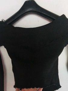 Chic Black Off-Shoulder Top