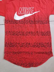 Nike Red Graphic Print T-Shirt new