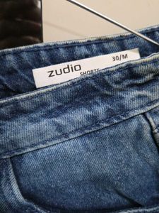 Distressed Denim Shorts