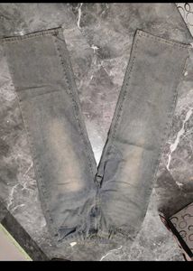 Vintage Wash Wide Leg Jeans
