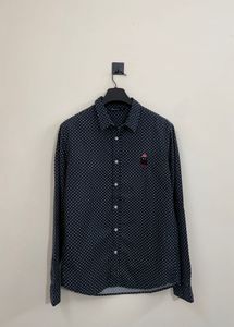 Men's Polka Dot Shirt with Cartoon Print