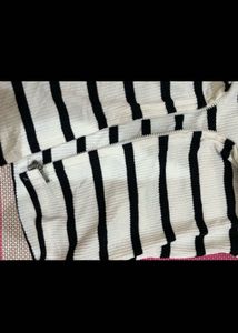 Striped Short Sleeve Top