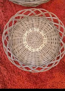 5. Set of 2 Wicker Plates