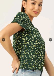 Dressberry Green Floral Top