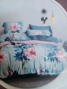 New Badsheet Sky Blue Mix Cotton Kohinoor Brand