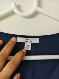 Chic Sleeveless Navy Blue Top