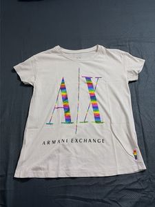 Armani Exchange Rainbow Logo T-Shirt