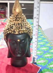 Beautiful Golden And Black Finish Buddha Statue