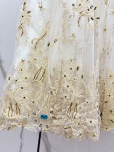 White Embroidered Gown