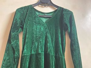 Emerald Velvet Maxi Dress