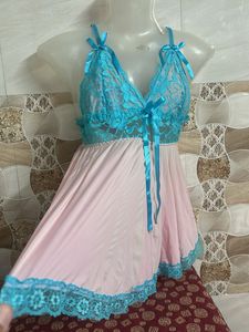 Beautiful Blue Lace Nightgown