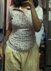 Floral Polo Top