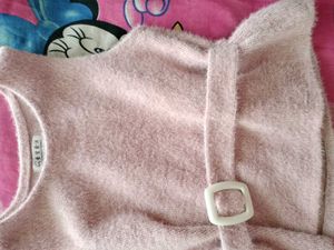 Fuzzy Pink Sleeveless Top