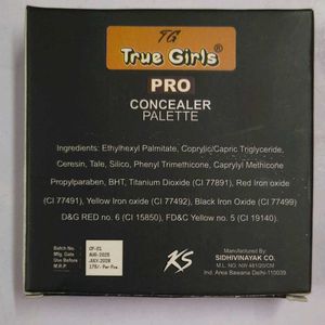 True Girl's Pro Concealer Palette Total New 5 In 1