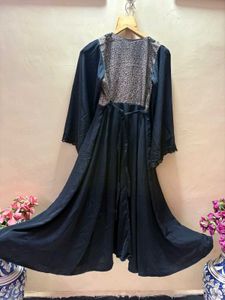 Elegant Black Satin abaya