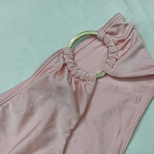 Pink Bikini ❤️‍🔥Bottom with Gold Rings