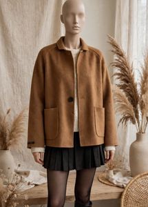 Women's Camel Wool Blend Jacket