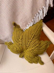 Handmade Leaf pillow or decor