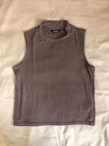 NUON westside Brown Sleeveless Top