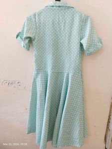Chic Mint green front open flared shrug