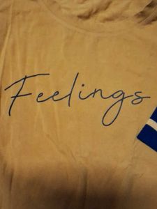 Mustard Yellow "Feelings" T-Shirt