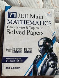 DISHA 71 JEE Main Mathematics Topicwise Solved Pap