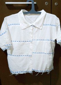White Cotton Night Suit