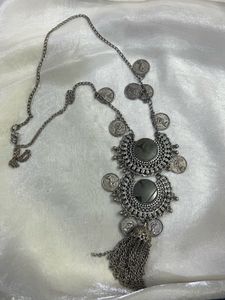 Boho Coin Tassel Necklace