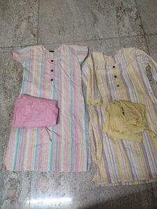 Combo of 2 Striped Kurta Set
