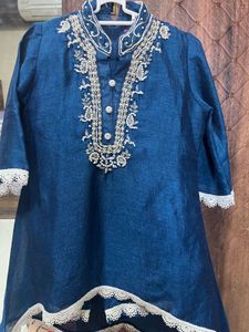 Adorable Girls' Embroidered Kurti