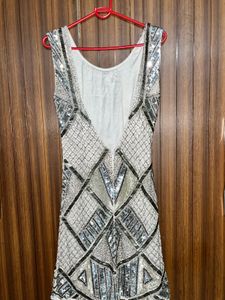 Y2K Rhinestone Pattern Mini Dress