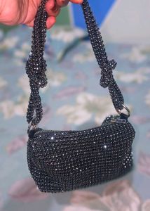 Sparkling Black Clutch Bag