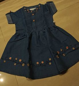 denim dress for 2 to 3 years baby