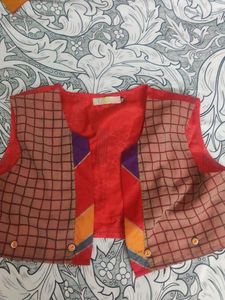 Mustard Kurta with detachable shrug