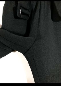 Women's Belted Black Pants