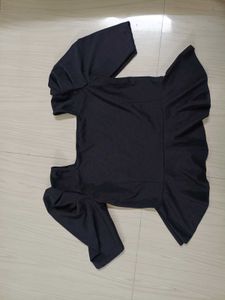 Stylish Black Peplum Top