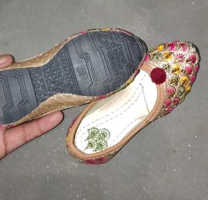 Embroidered Jutti Flat Sandals buy now