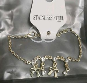 Charming Bow & Crystal Bracelet
