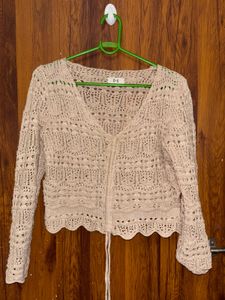 Crochet Knit Cardigan