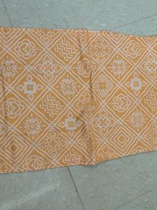 Yellow Printed Cotton Kurta