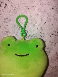 Cute Frog Plush Keychain