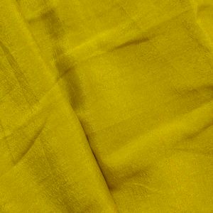Mustard Yellow Silver Zari Neck Embroidered Party