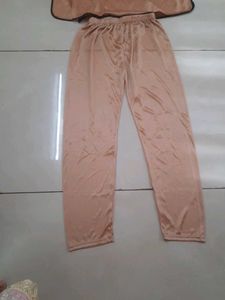 Brown Satin Night Suit  New