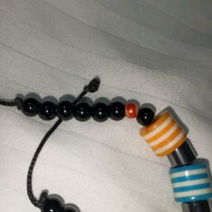 Handmade Black Multicolour Beads Bracelet