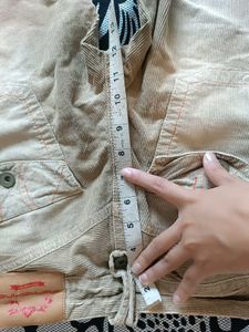 Tan Cream Velvet Pants