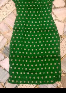 19. PURE SILK Green Kurta Set @ 399