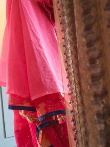 Beautiful Pink Embroidered Saree
