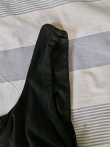 Ruched  black Tank Top