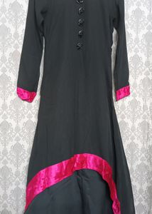 Black  and magenta color Dress